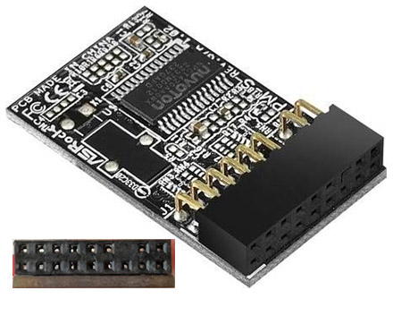 ASrock TPM-S 2.0 (<b>17pin</b>, Trusted Platform Module)